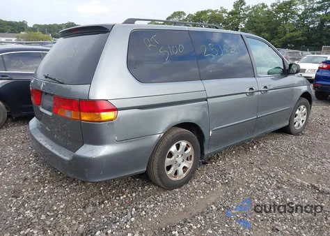 2002 Honda Odyssey Ex-L z USA, uszkodzony, nr VIN 2HKRL18922H518883
